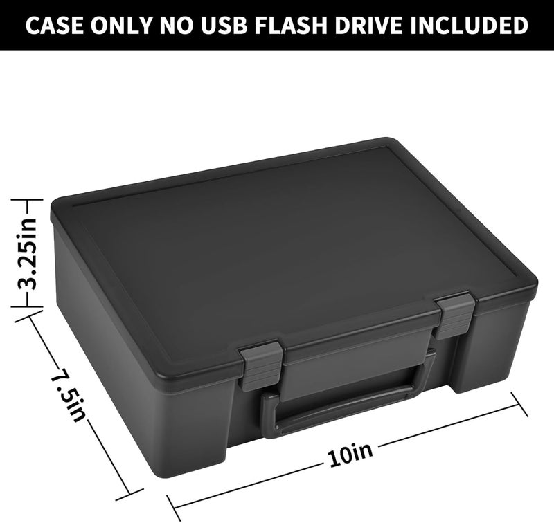 FULLCASE Flash Drive Case USB Memory Stick SD Card Storage Organizer- Holds 134pcs Thumb Drive Electronic Accessories Holder for Sandisk/for Samsung/for Inland/for PNY/for Netac (Black) - Image 5